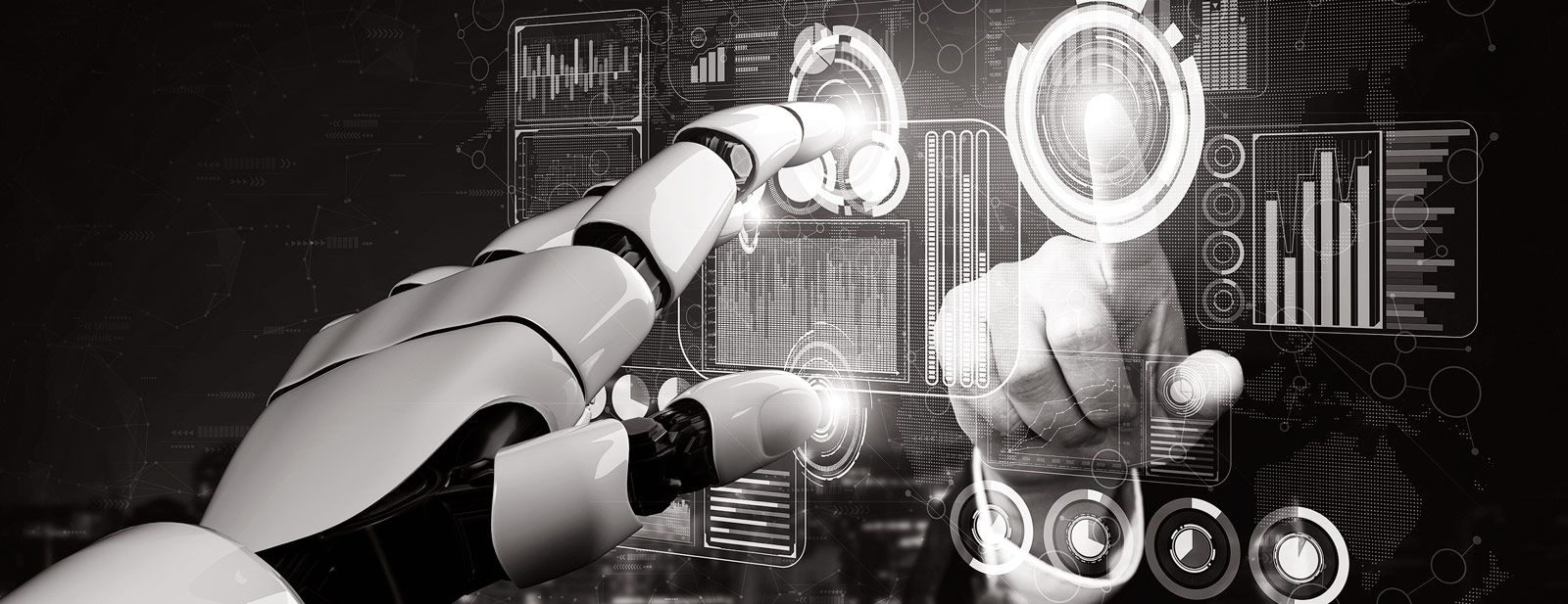 AI for Banks - robot push button