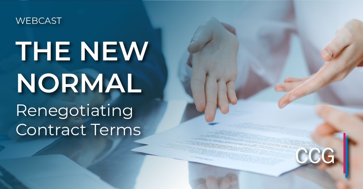 The New Normal: Renegotiating Contract Terms